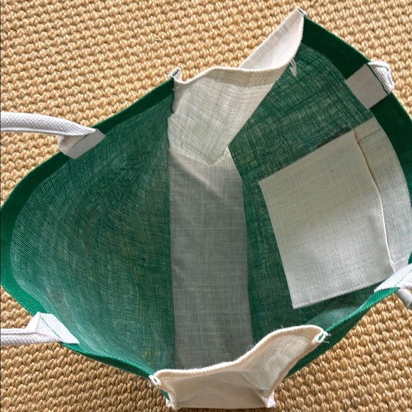 NWOT Masters Green and Yellow Tote Bag - Picture 3 of 5